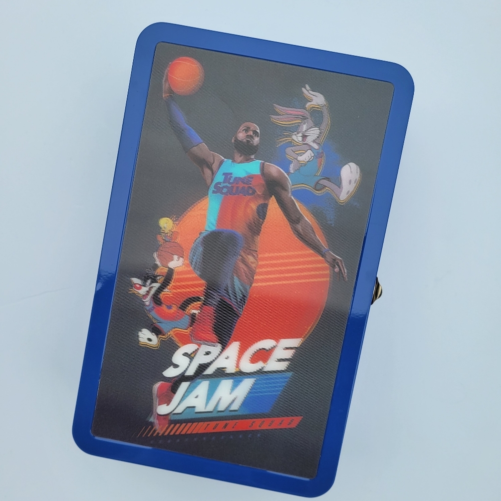 Space Jam 3D A New Legacy School Supplies Box Lebron James Tin Pencil Case New